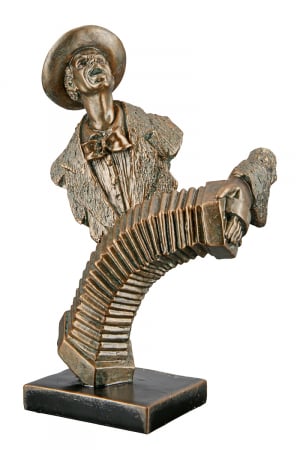 Figurina Accordion Player, Rasina, Auriu, 11x17x27 cm [2]