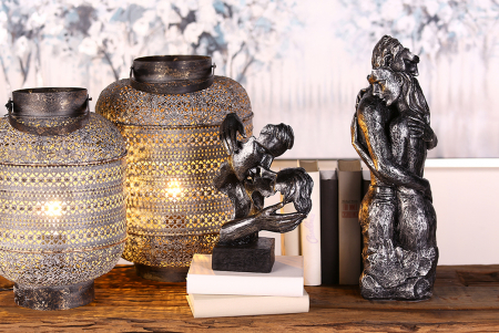 Figurina Addiction, rasina, argintiu, 28x18.5x12 cm [4]