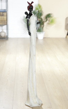 Figurina African tortuga, rasina, multicolor, 20x18x104 cm [1]