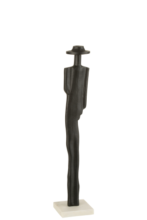 Modern - Figurina, Aluminiu, Negru, 10x10x53