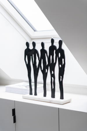 Figurina, Aluminiu, Negru, 35.5x10x40 cm [1]