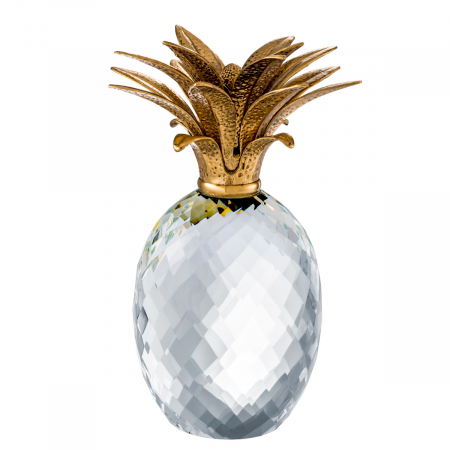 Figurină Ananas, sticla de cristal , Dims: Ø 15.5 | L. 30.5  (CM)