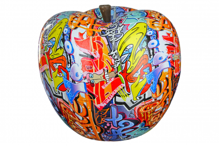 Figurina Apple Street Art, Rasina, Multicolor, 29x31x29 cm [1]
