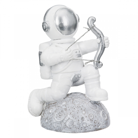 Figurină, Astronaut, Galaxy, Poly, argintiu, alb, PU 6, 3 buc. asortate, L. 4,5 cm, L. 11 cm, H. 12 cm [2]