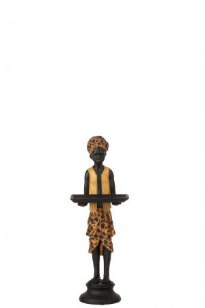 Tribal - Figurina baiat, Compozit, Maro, 16x14.5x46.5 cm