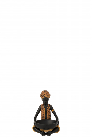Tribal - Figurina baiat, Compozit, Maro, 17x20x25 cm