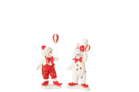 Figurina, Balon, clovn rosu/alb, Ass 2 [1]