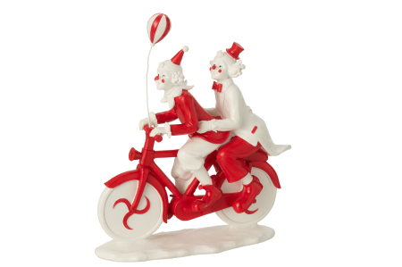 Figurina, Bicicleta/Clovn rosu/alb [1]