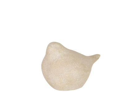 SALE % - Figurina Bird, Rasina, Bej, 27x27x18.5 cm