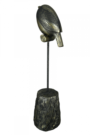 Figurina Bird Woody, Rasina, Bronz/Negru, 7x27x9 cm [3]