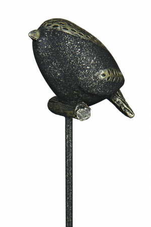 Figurina Bird Woody, Rasina, Bronz/Auriu, 9x36x10 cm [3]