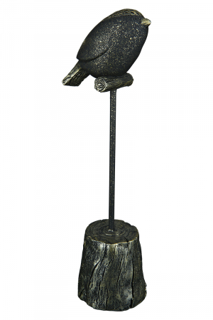 Figurina Bird Woody, Rasina, Bronz/Auriu, 9x36x10 cm [2]