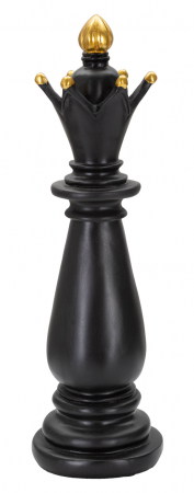 Figurina Bishop, Rasina, Negru/Auriu, 38.5x12.5x12.5 cm [1]
