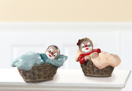 Figurina Boy in basket, rasina, multicolor, 7 cm [1]