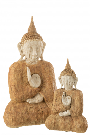 Figurina Buddah Sitting, Rasina, Natural, 25.5x16x39.5 cm [1]