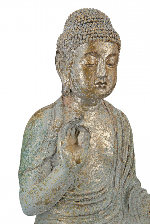 Figurina Buddha, Compozit, Multicolor, 29x38x18.5x cm [1]