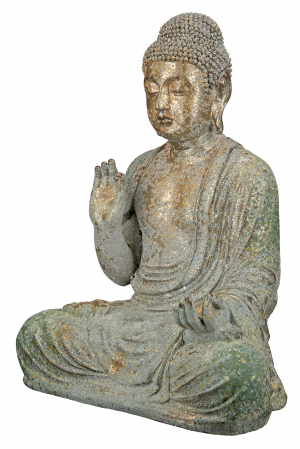 Figurina Buddha, Compozit, Multicolor, 29x38x18.5x cm [4]