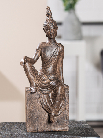 SALE % - Figurina Buddha Maitreya, compozit, maro 15x38x12 cm