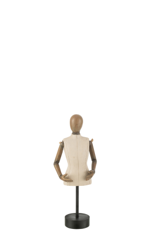 SALE % - Figurina Bust, Rasina, Crem, 7.5x12x31 cm