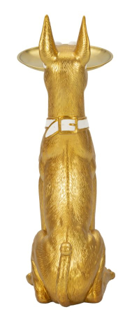 Figurina Caine cu tava, 27x51x74 cm (tava ø 30 cm) [3]