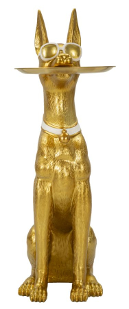 Figurina Caine cu tava, cm 30x64x91 (tava cm ø 30) [1]