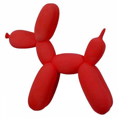 Figurină, Câine, Rășină sintetică, roșu, PU 2, L. 7 cm, L. 25 cm, H 23 cm [1]