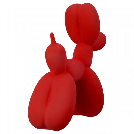 Figurină, Câine, Rășină sintetică, roșu, PU 2, L. 7 cm, L. 25 cm, H 23 cm [2]