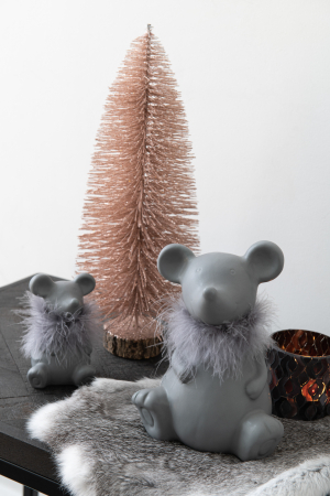 SALE % - Figurina, Ceramica, Gri, 8x8.5x12.5