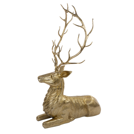 Figurina, Cerb, „Ralf”, Aluminiu, auriu, PU 1, L. 99 cm, L. 73 cm, H 142 cm [4]