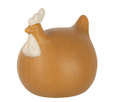 Primavara - Figurina Chicken, Ceramica, Ochre, 14x13x15 cm