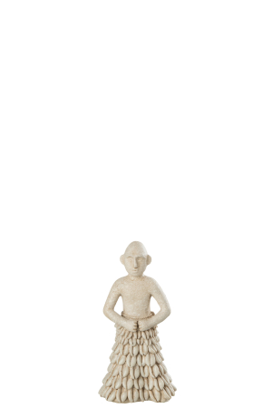 Tribal - Figurina, Compozit, Bej, 10.5x7.5x21