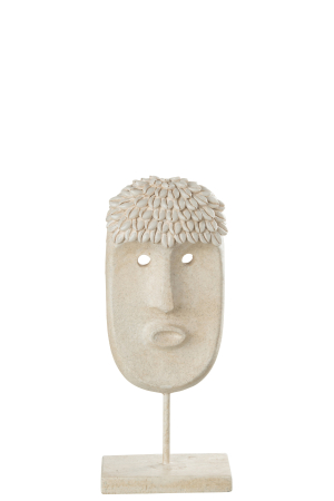 Tribal - Figurina, Compozit, Bej, 14.2x8.7x34.5