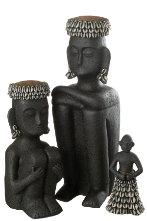 Figurina, Compozit, Negru, 16x15.5x50 [2]