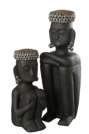 Figurina, Compozit, Negru, 16x15.5x50 [1]