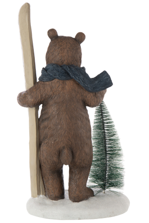 Figurina, Copac cu LED-uri, urs/ schi, multicolora [5]