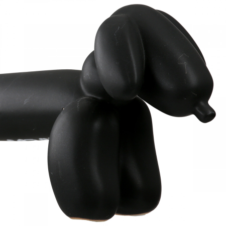 Figurină, Dachshund, Dachshund balloon dog, Balon câine, Ceramica, negru, PU 2, L. 10 cm, L. 20,5 cm, H. 10 cm [1]