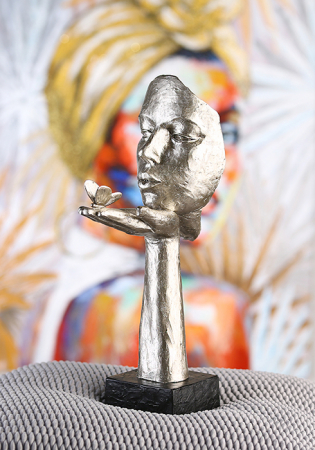 Figurina Desire rasina, argintiu, 34x10x16.5 cm [5]