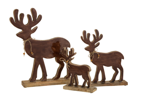 Figurină din lemn, Ren maro L [1]