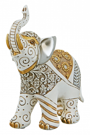 Figurina elefant Morani, Rasina, Multicolor, 15x18.5x8 cm [1]