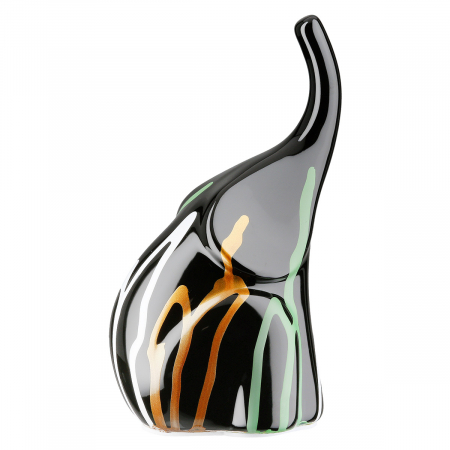 Figurină, Elefant, Scuro, Ceramica, negru, PU 3, L. 8 cm, L. 11,5 cm, H. 19 cm [1]