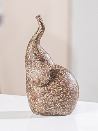 SALE % - Figurina Elephant Marula, compozit, maro, 9x17x7.5 cm 