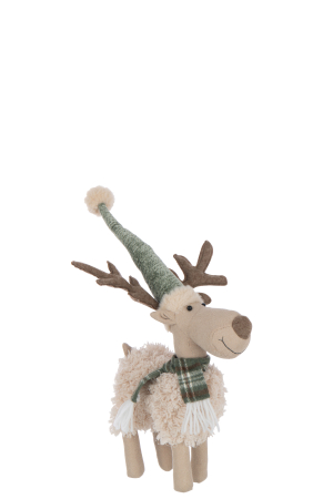 Figurina, Esarfa Moose din poliester alb-galbui/verde, S [1]