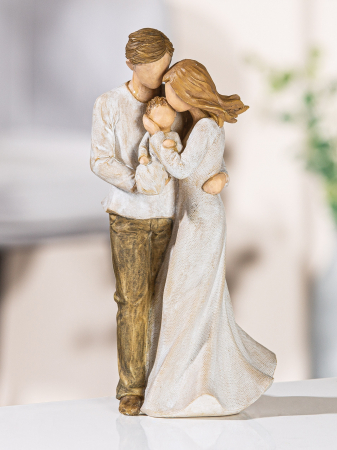 SALE % - Figurina familie Connection, compozit, multicolor, 11.5x23x9 cm