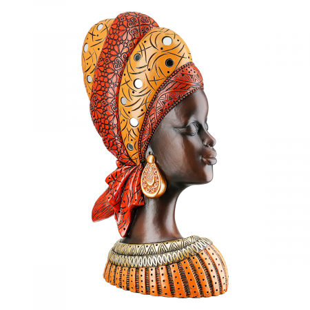 Figurină, Femeie, Nosta, Polirășină, maro, PU 2, L. 10 cm, L. 20 cm, H. 32 cm [1]