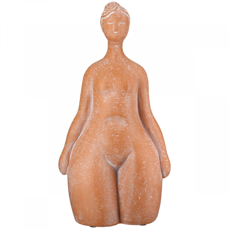 Figurină, Femeie, Rășină sintetică, portocaliu, PU 2, L. 10 cm, l. 18 cm, H 34 cm [1]