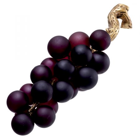 Figurină French Grapes violet, finisaj din alamă cu aspect vintage  [3]
