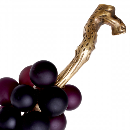 Figurină French Grapes violet, finisaj din alamă cu aspect vintage  [5]