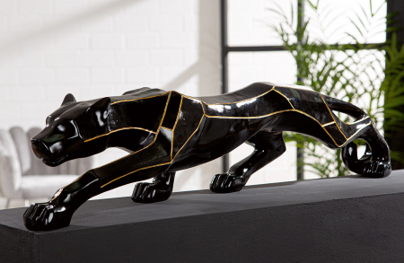 Figurină, Ghepard, Rășină sintetică, negru, PU 1, L. 18 cm, L. 101 cm, H 21 cm SALE % - Figurină, Ghepard, Rășină sintetică, negru, PU 1, L. 18 cm, L. 101 cm, H 21 cm