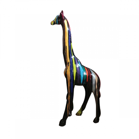 Modern - Figurină, Girafă, Polirășină, multicoloră, PU 1, L. 40 cm, L. 96 cm, H. 198 cm