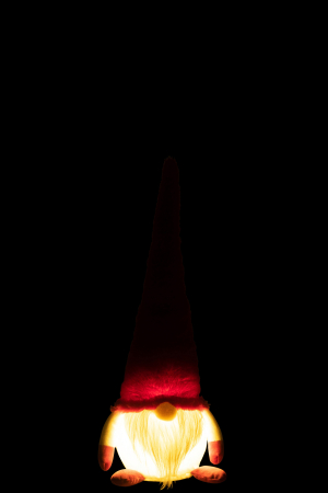 Figurină gnom, Led, Roșu/Alb L [2]